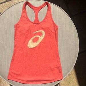 ASICS Orange Tank Top Size XS Preowned